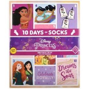 Disney princess  10 days of socks advent calendar 2-4 t